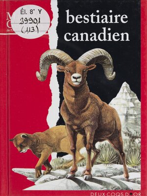 cover image of Bestiaire canadien
